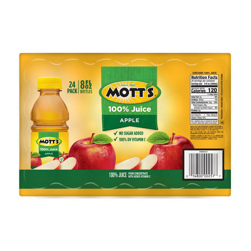 Mott's 100% Original Apple Juice, 24 pk./8 fl. oz.